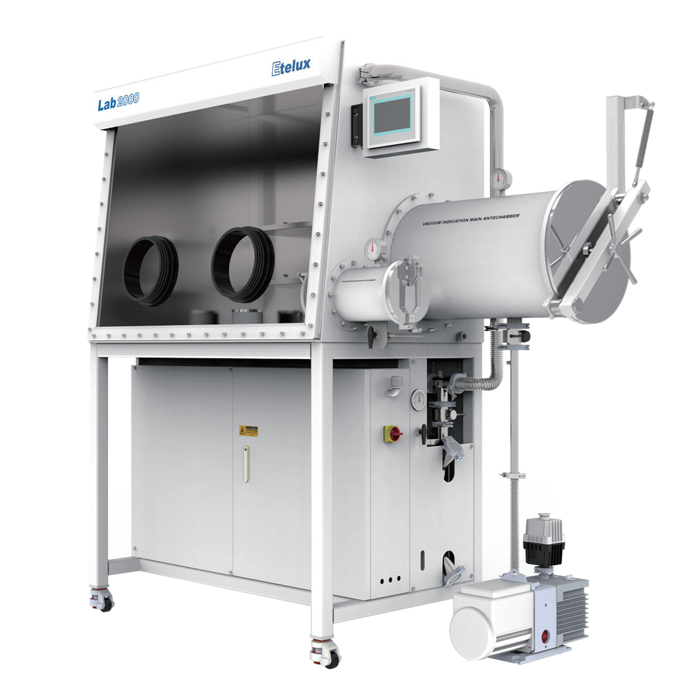 Single-sided, single-station, integrated glovebox